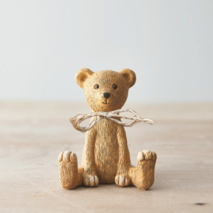 Ceramic Bear With Bow