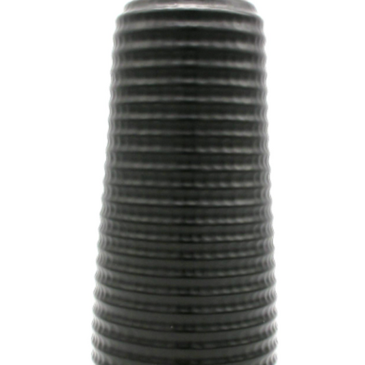 Matte Black Textured Vase 35cm