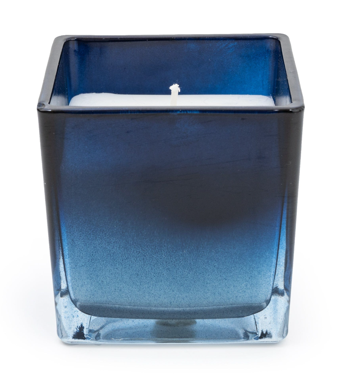 Midnight Blue Ombre Small Glass Candle - Musk Scent