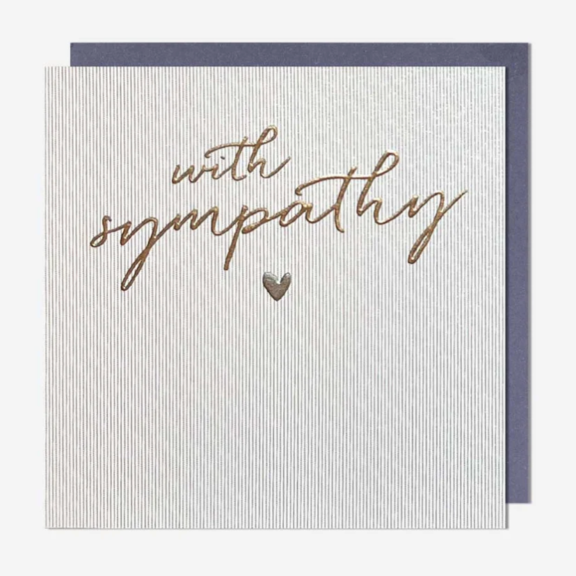 With Sympathy Heart Card