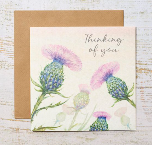 Thistles Thinking Of You Greetings Card