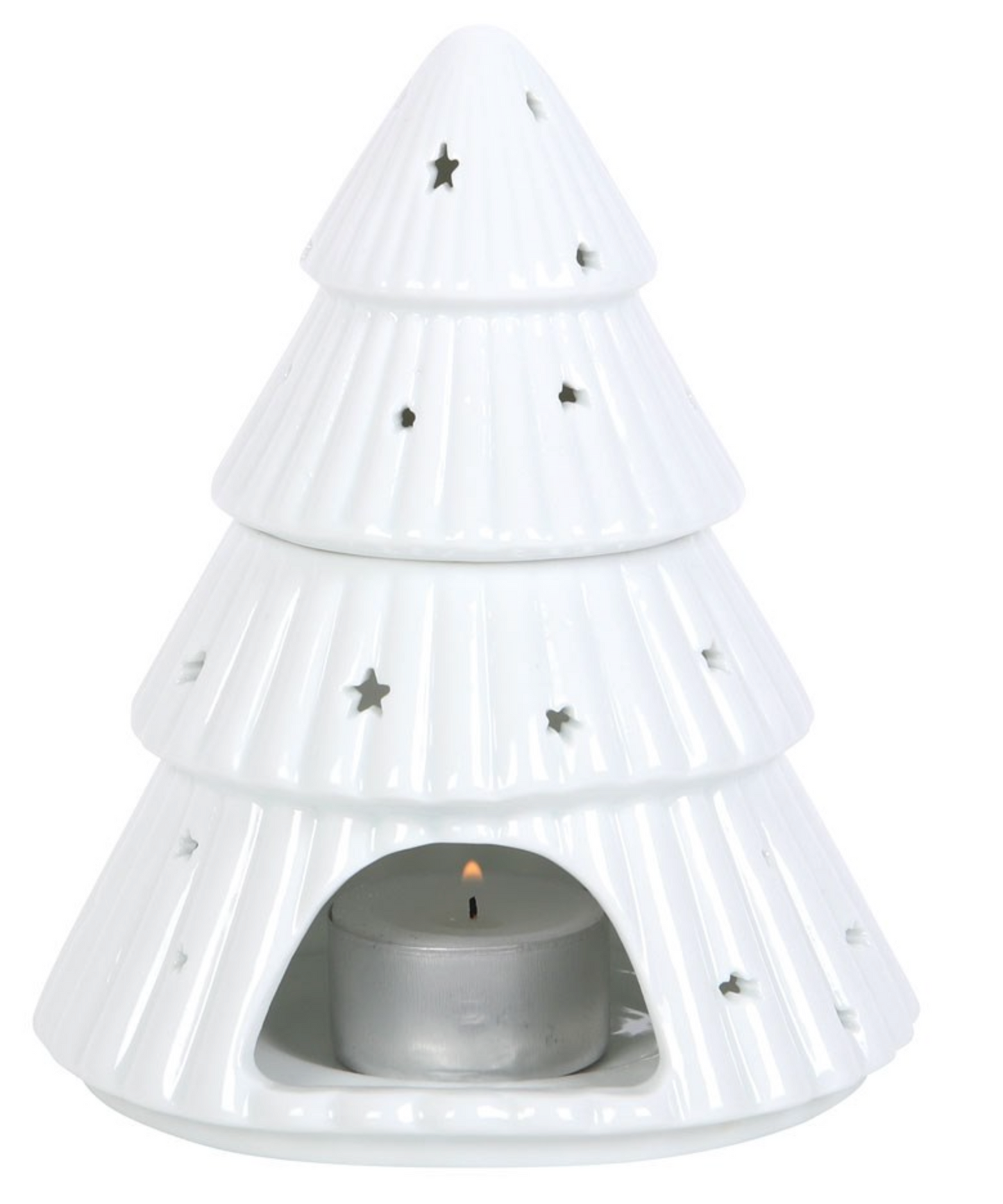 White Christmas Tree Wax/Oil Burner