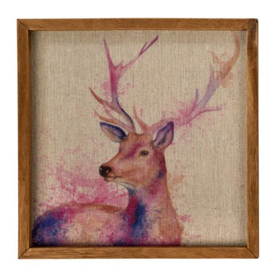 Stag Framed Plaque