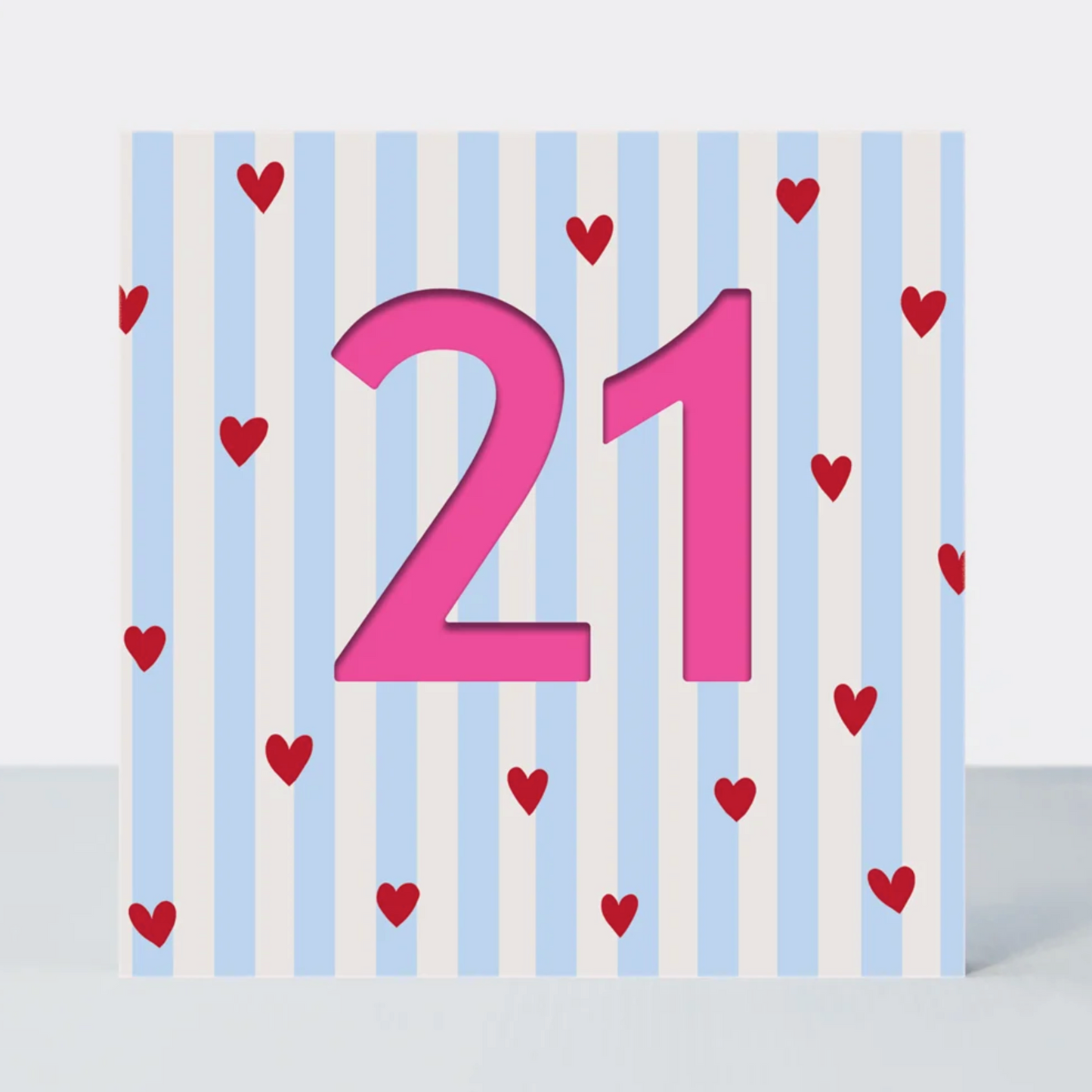 Colourful 21st Birthday Greetings Card