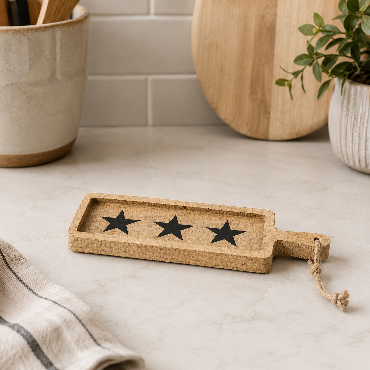 Star Design Paddle Serving Board