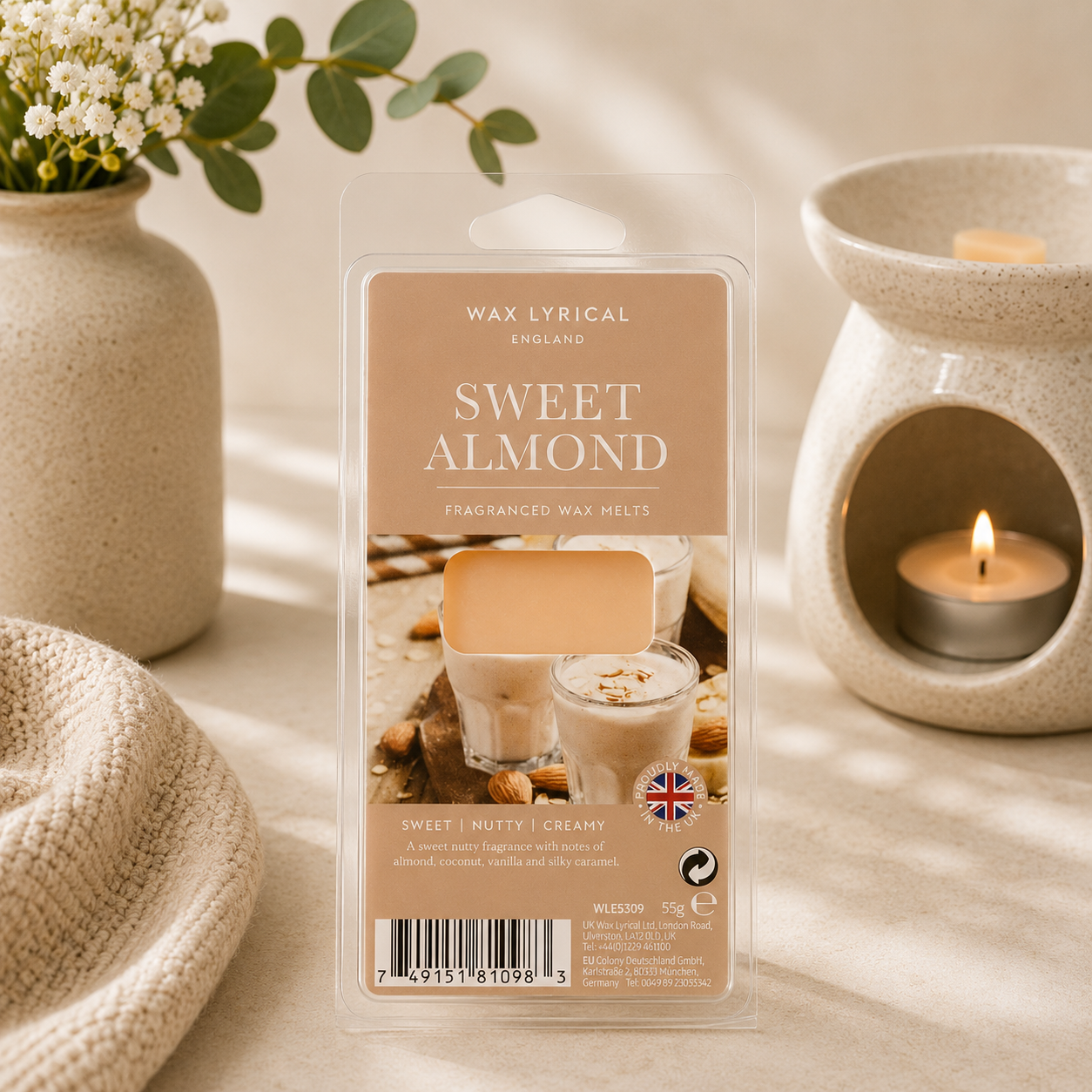 Sweet Almond Wax Lyrical Wax Melt