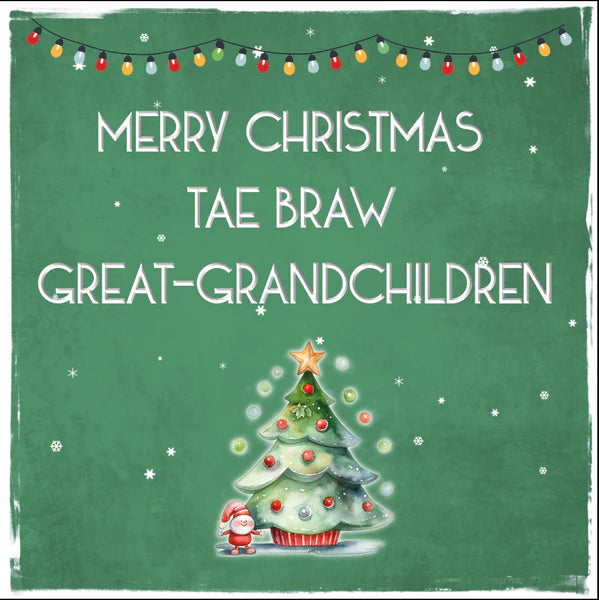 Tae Braw Great-Grandchildren Card