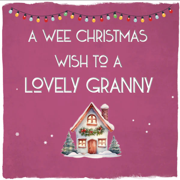 Wee Christmas Wish To A Lovely Granny Card