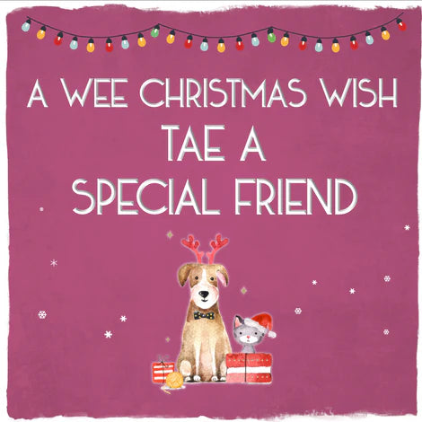 Christmas Wish Special Friend Card