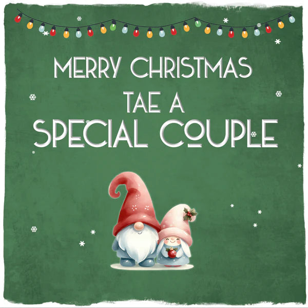 Merry Christmas Tae A Special Couple Card