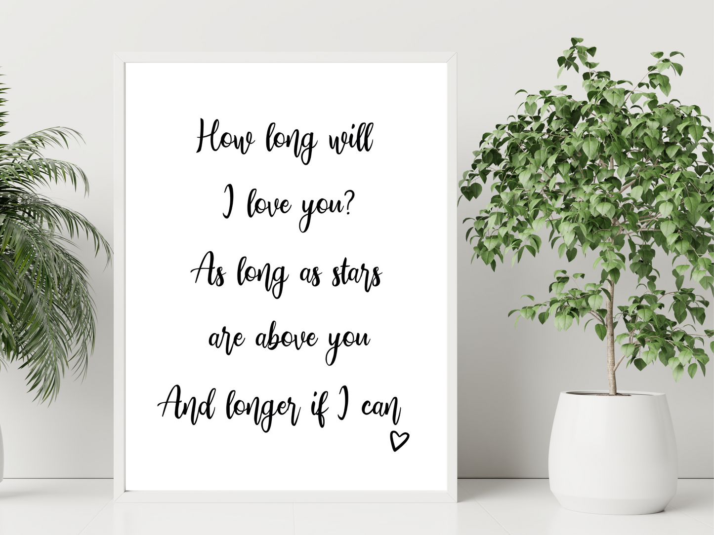 How long will I love you?