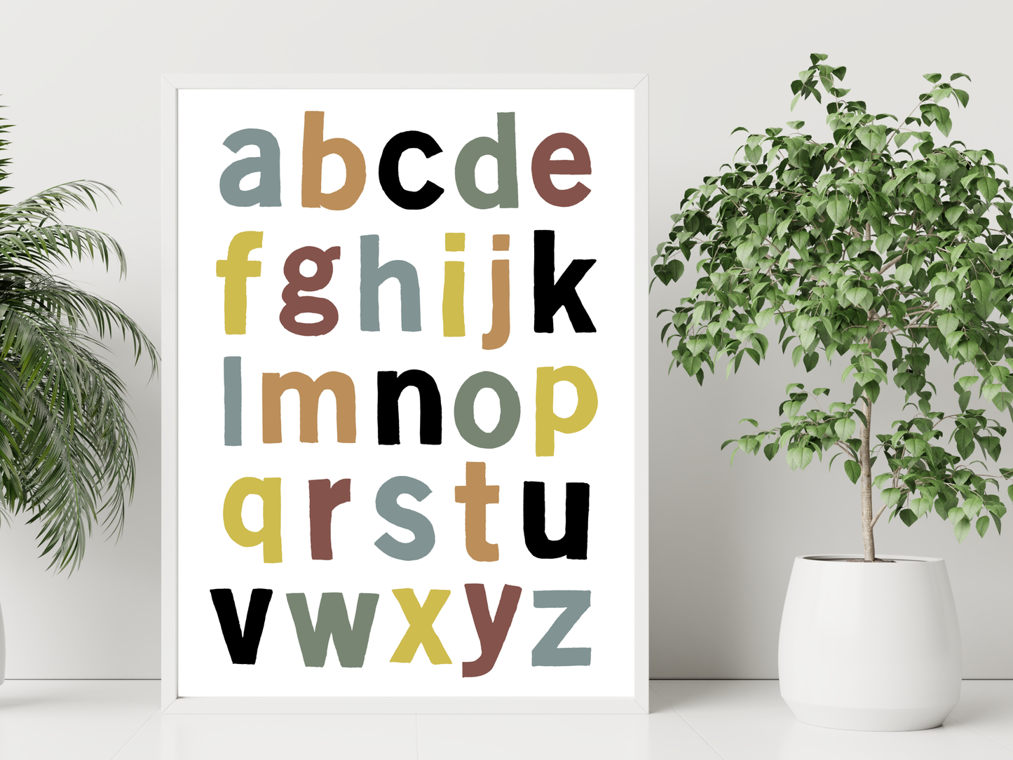 Watercolour Alphabet Darker