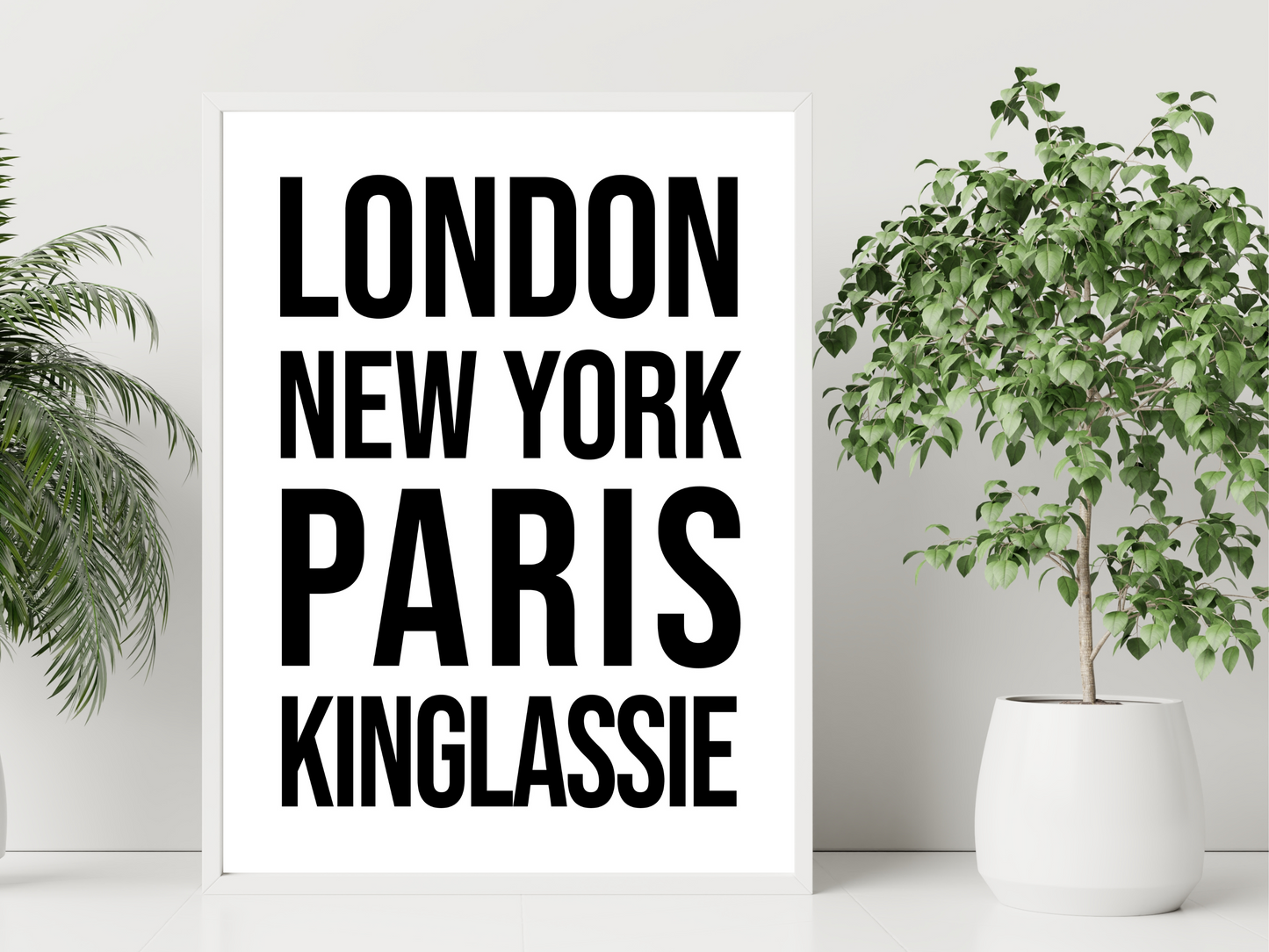 Kinglassie Bold Print