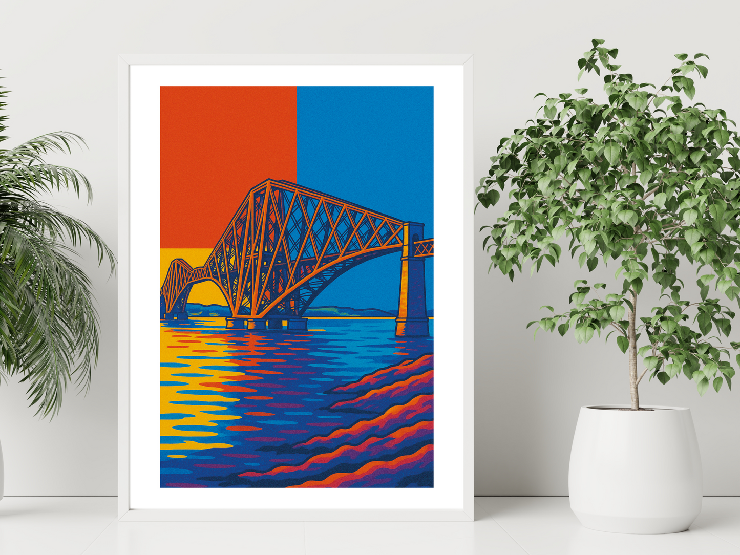 Forth Rail Bridge Pop Art