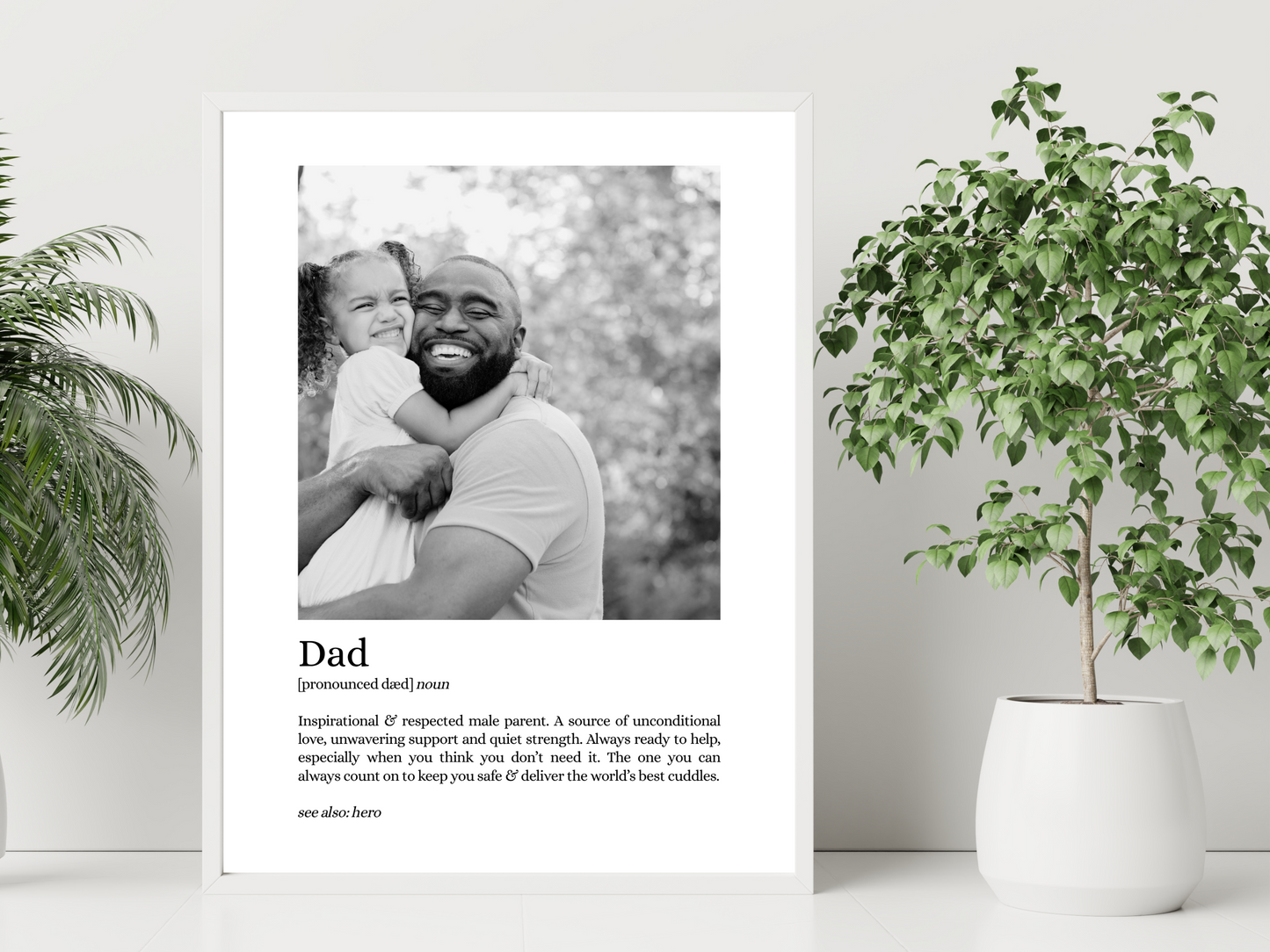 Dad Definition Personalised Photo Print