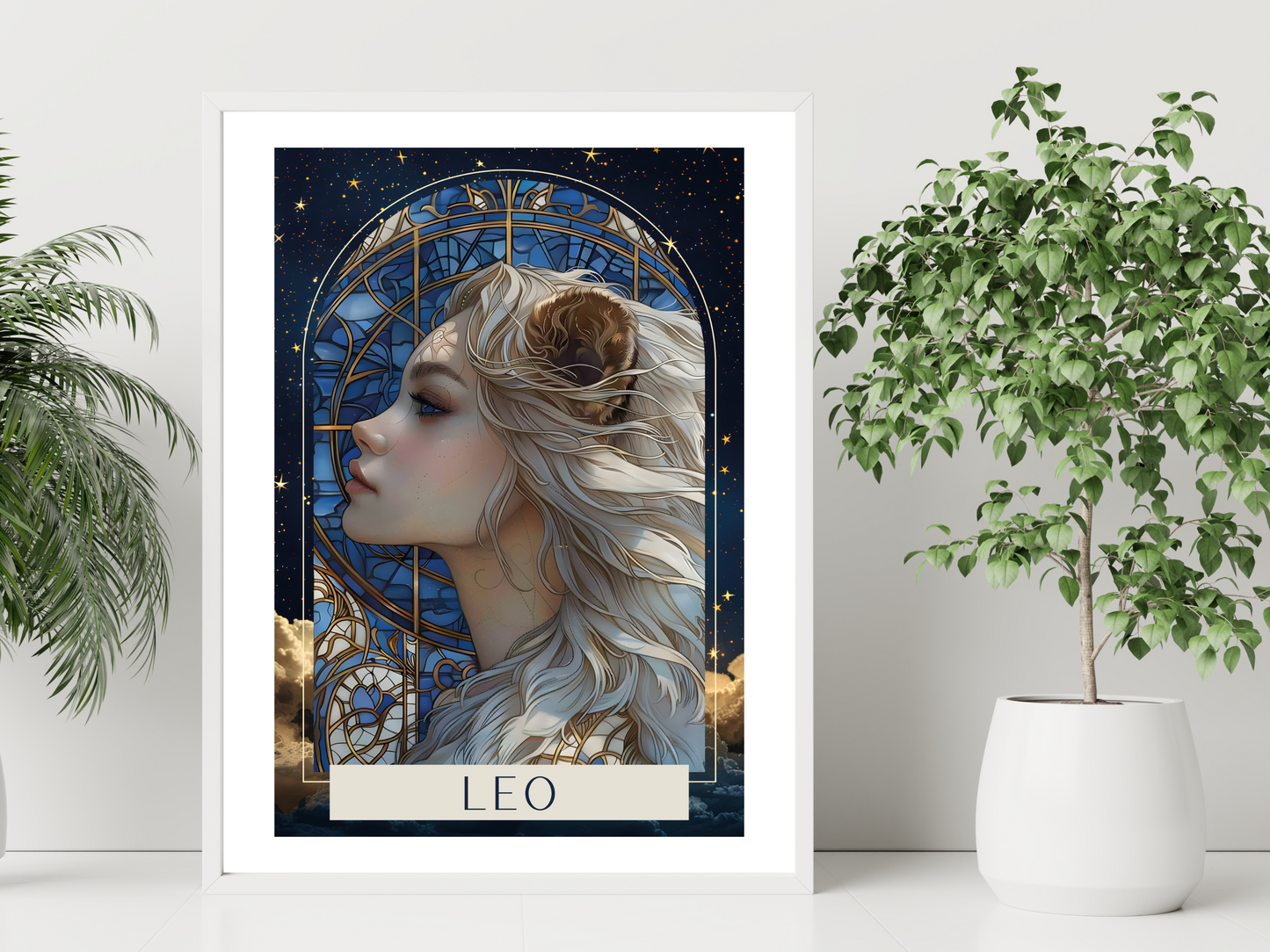 Leo Zodiac Tarot Print | Astrology Poster