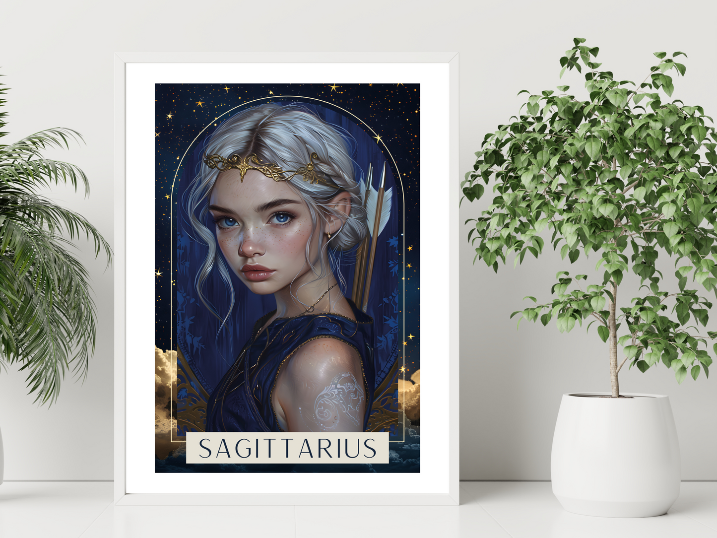 Sagittarius Zodiac Tarot Print | Astrology Poster