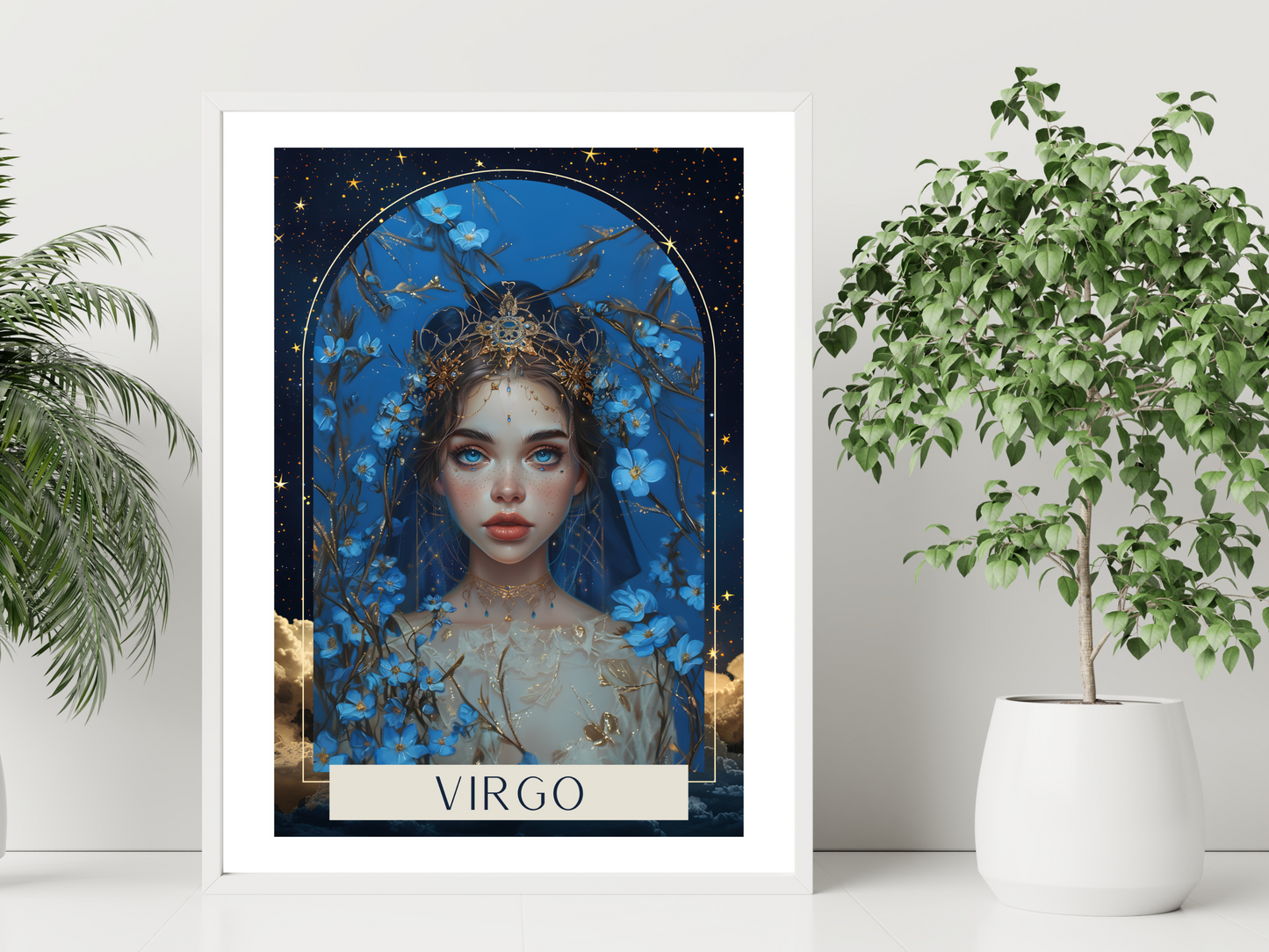 Virgo Zodiac Tarot Print | Astrology Poster