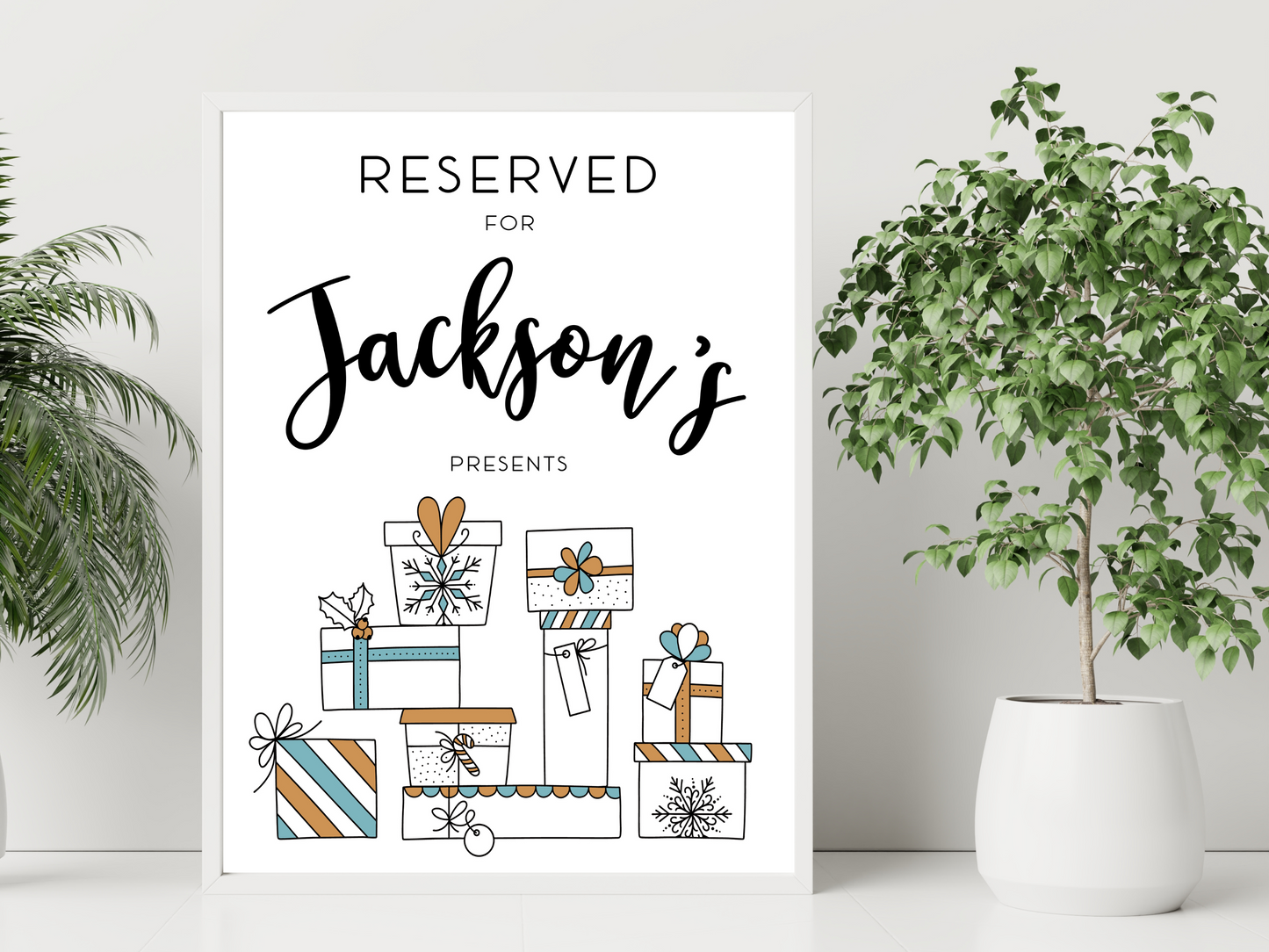 Under The Tree Personalised Print