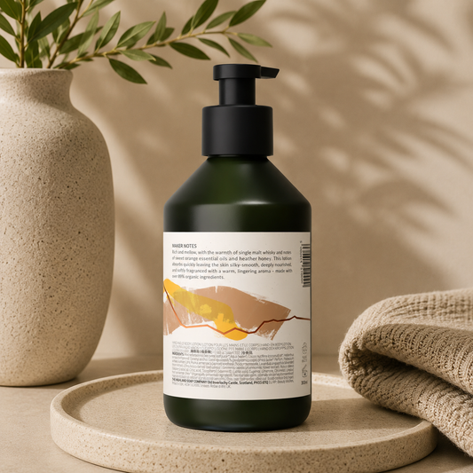 Whisky & Honey Organic Hand & Body Lotion | Highland Soap Co. | 300ml