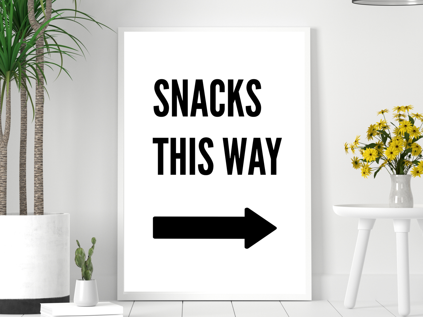 Snacks This Way (Right Arrow)