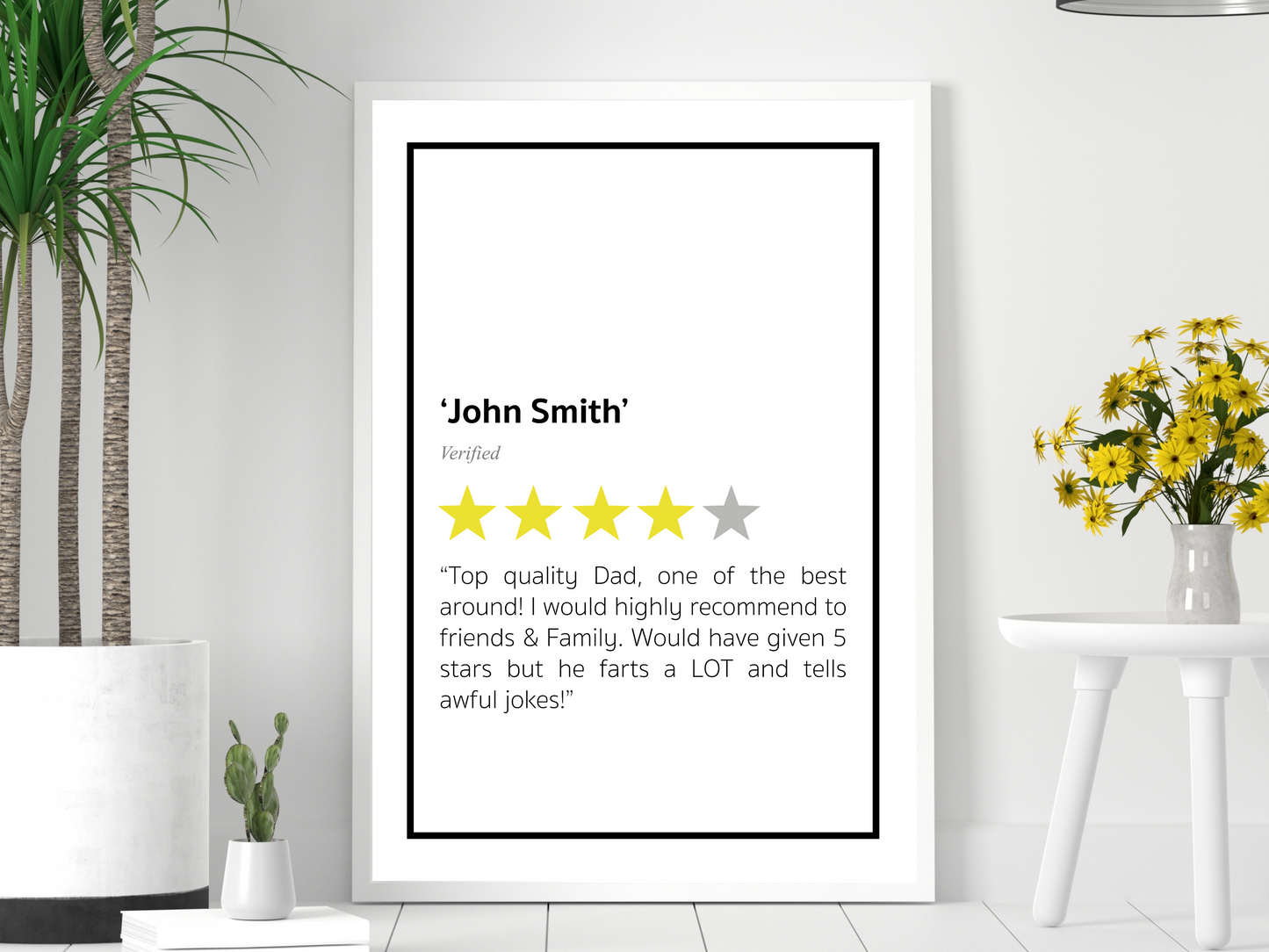 Personalised Review Print