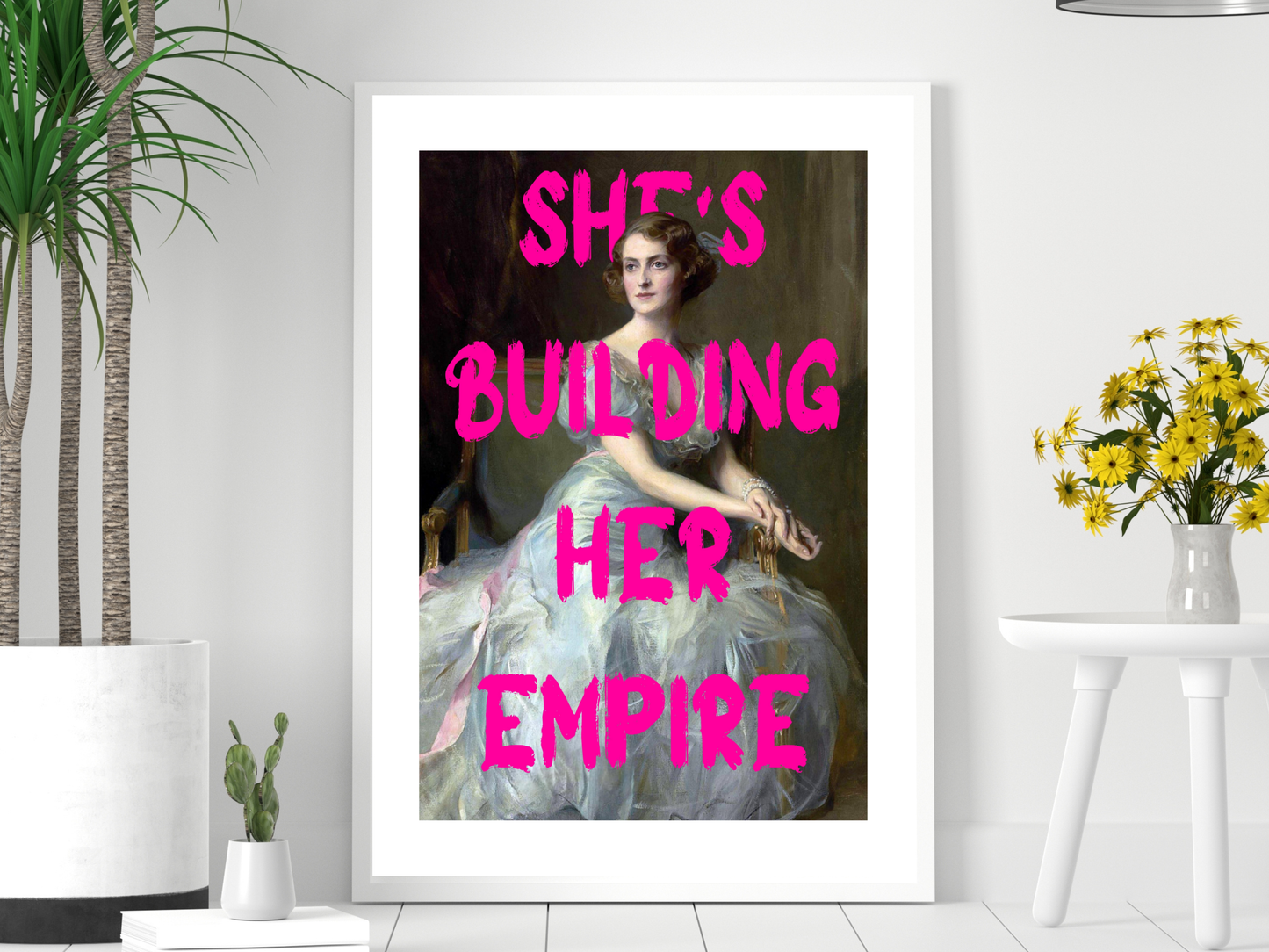 She's Building Her Empire Poster Print | Altered Art