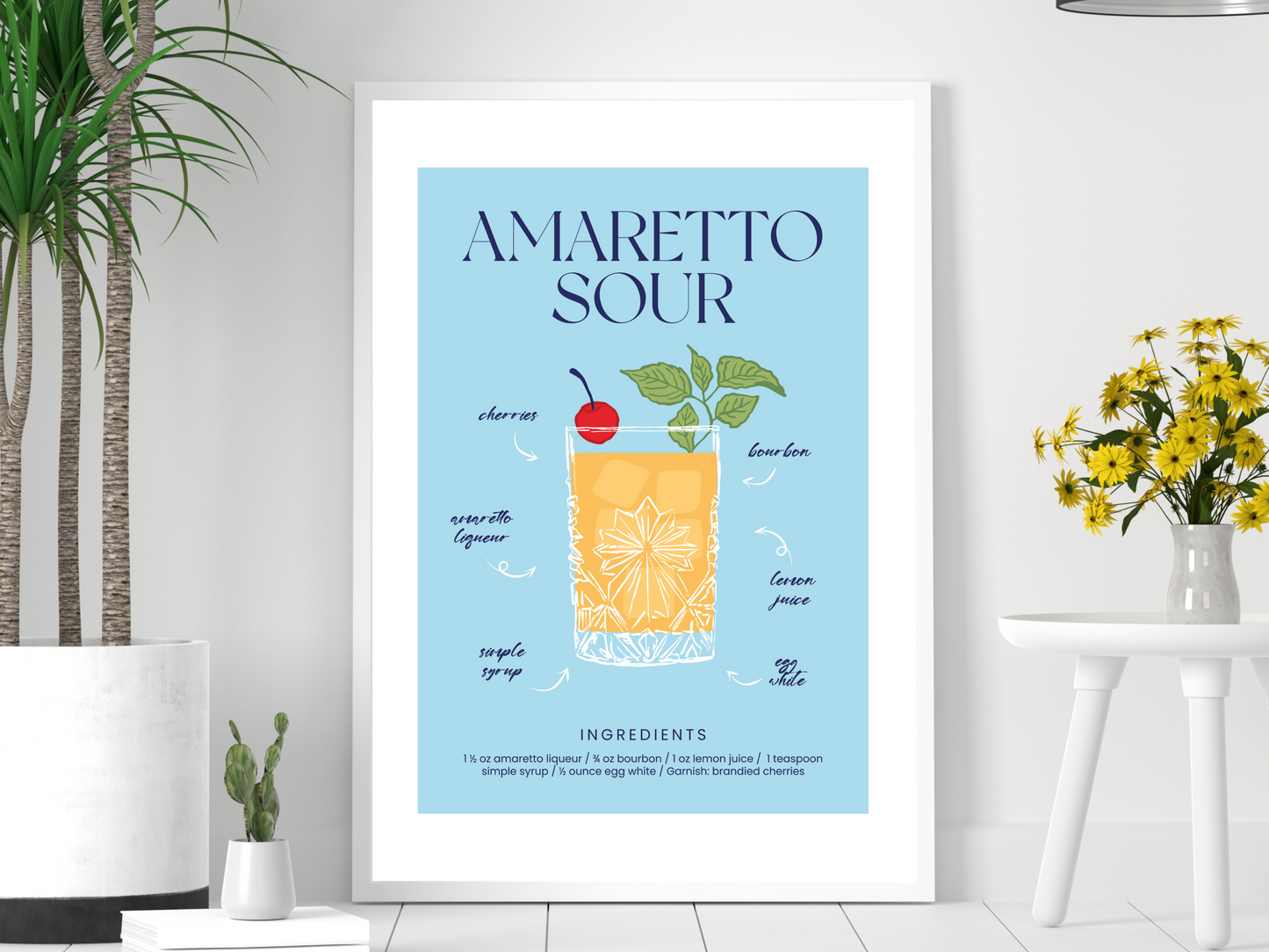 Amaretto Sour Cocktail