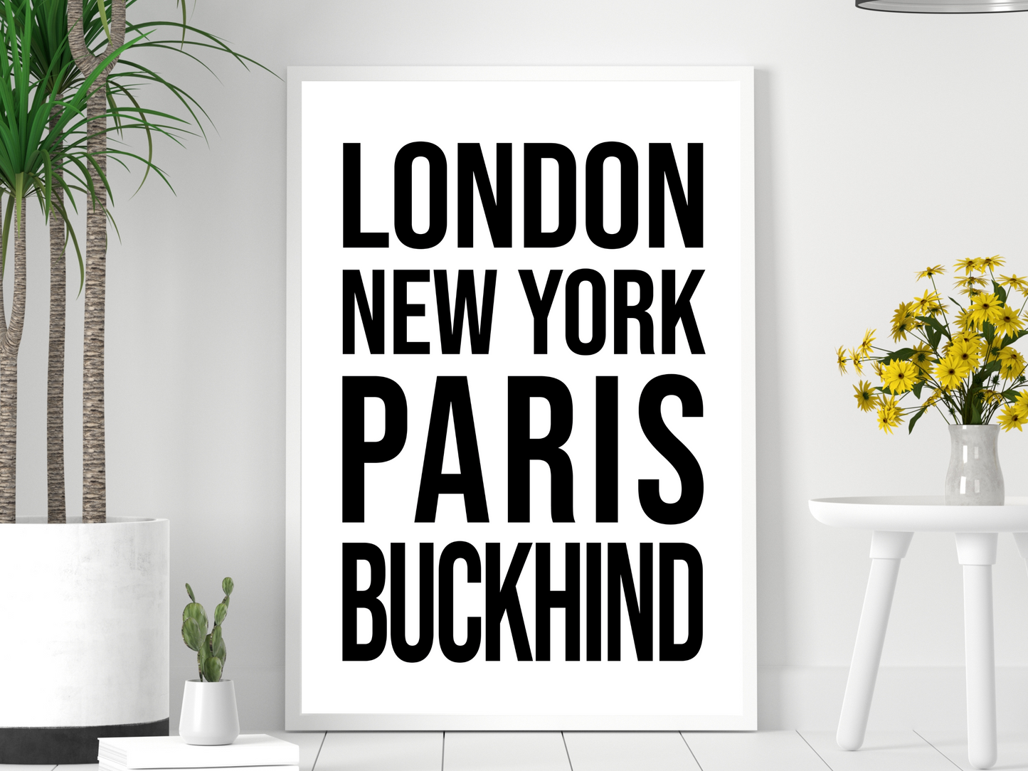 Buckhind Bold Print