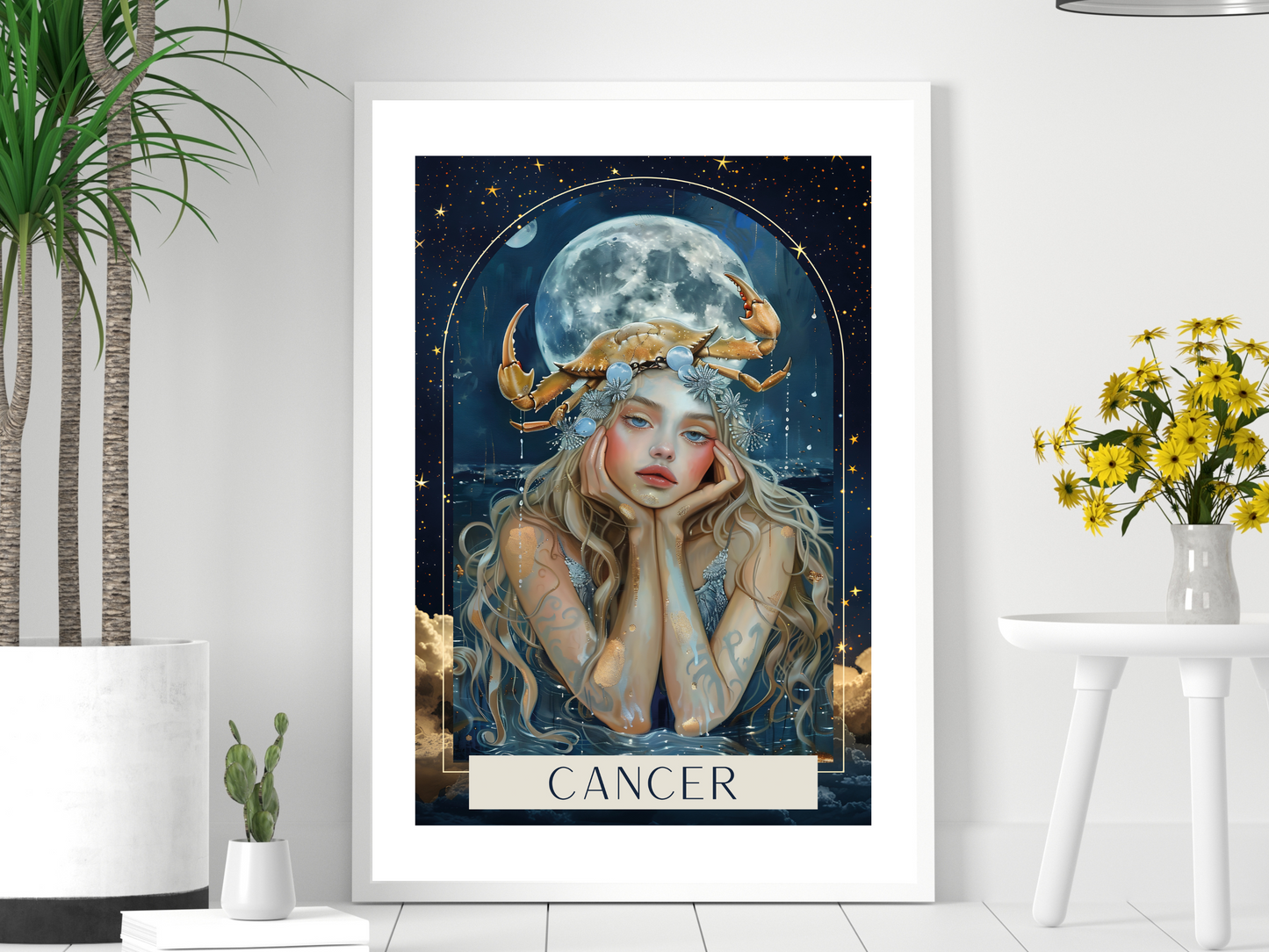 Cancer Zodiac Tarot Print | Astrology Poster