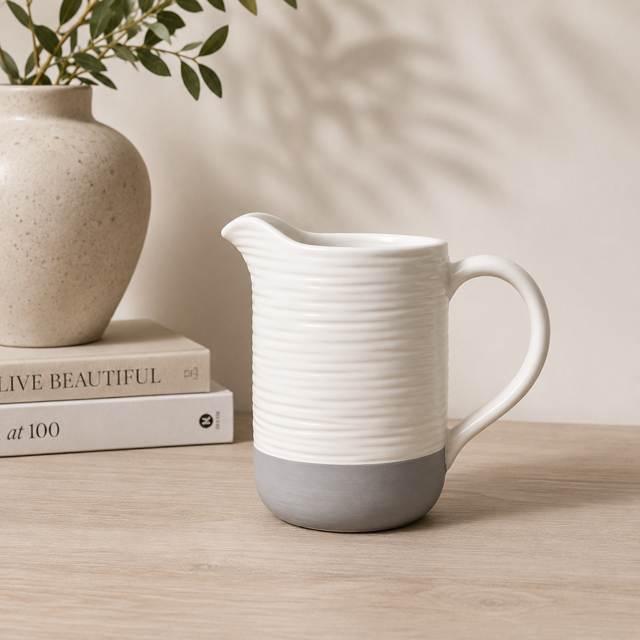 White and Grey Jug