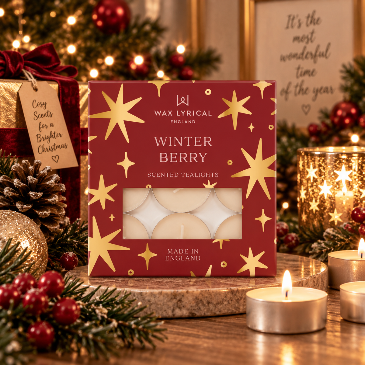 Winter Berry Tealights | Pk 9