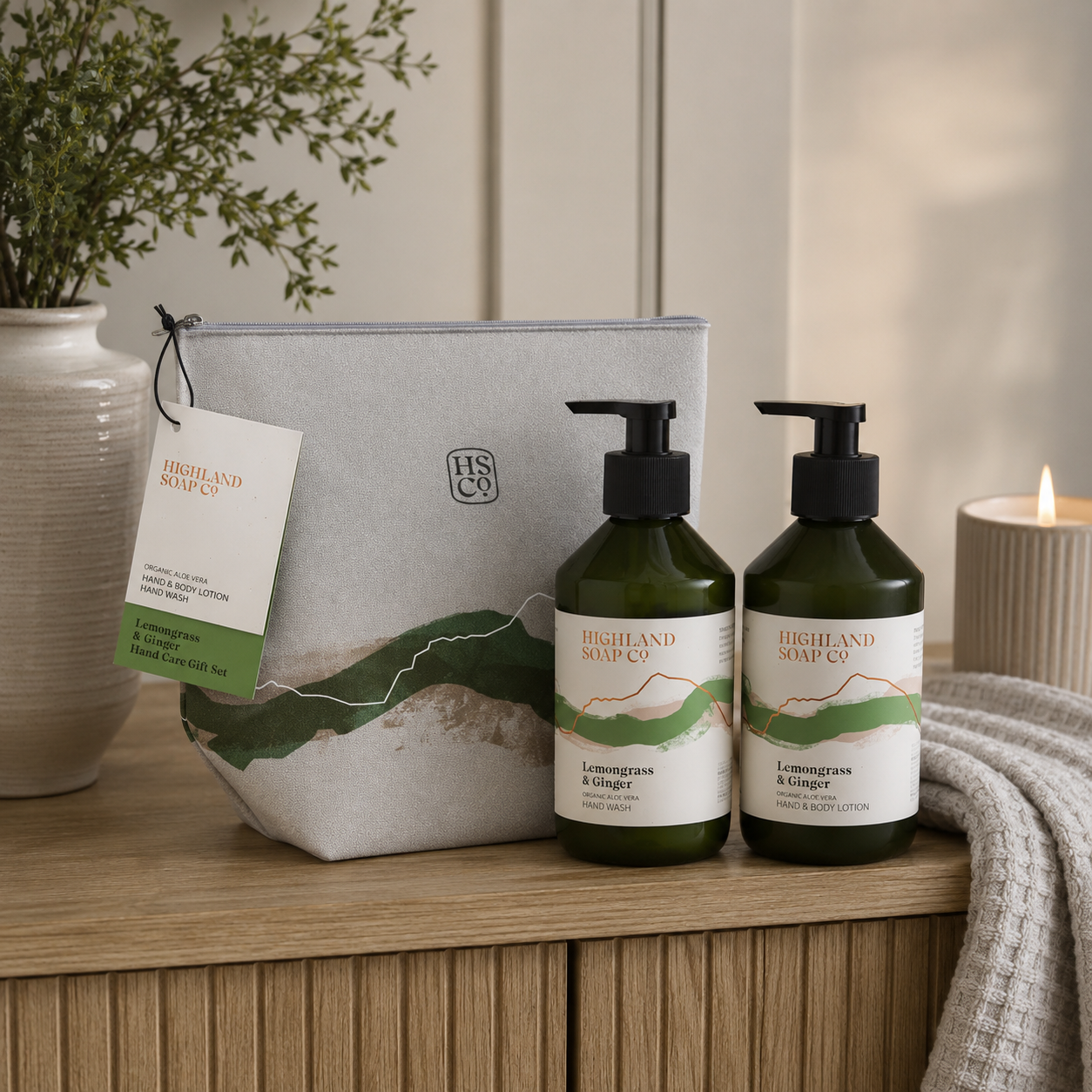 Lemongrass & Ginger Hand Care Gift Set - The Highland Soap Co.