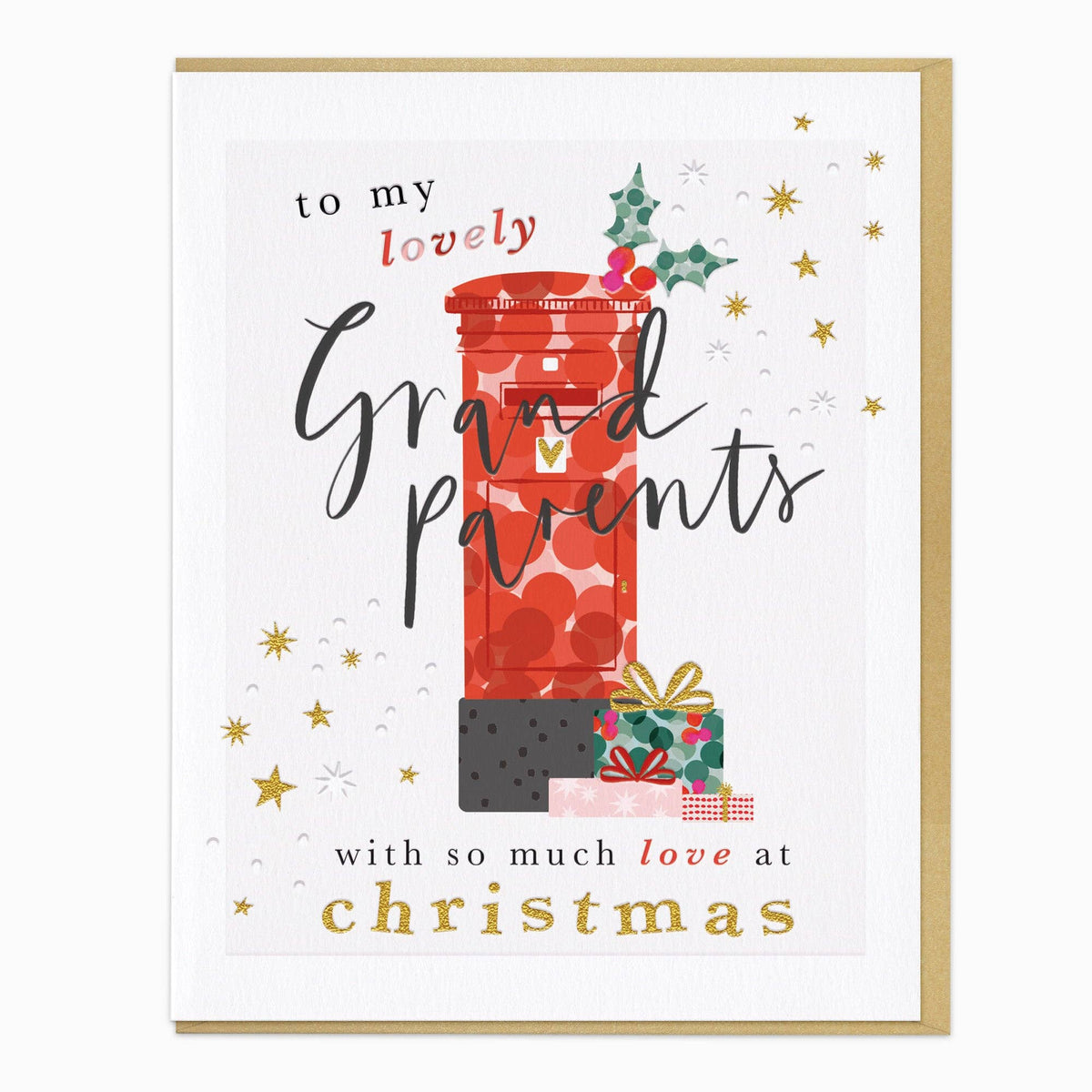 Lovely Grandparents Christmas Card