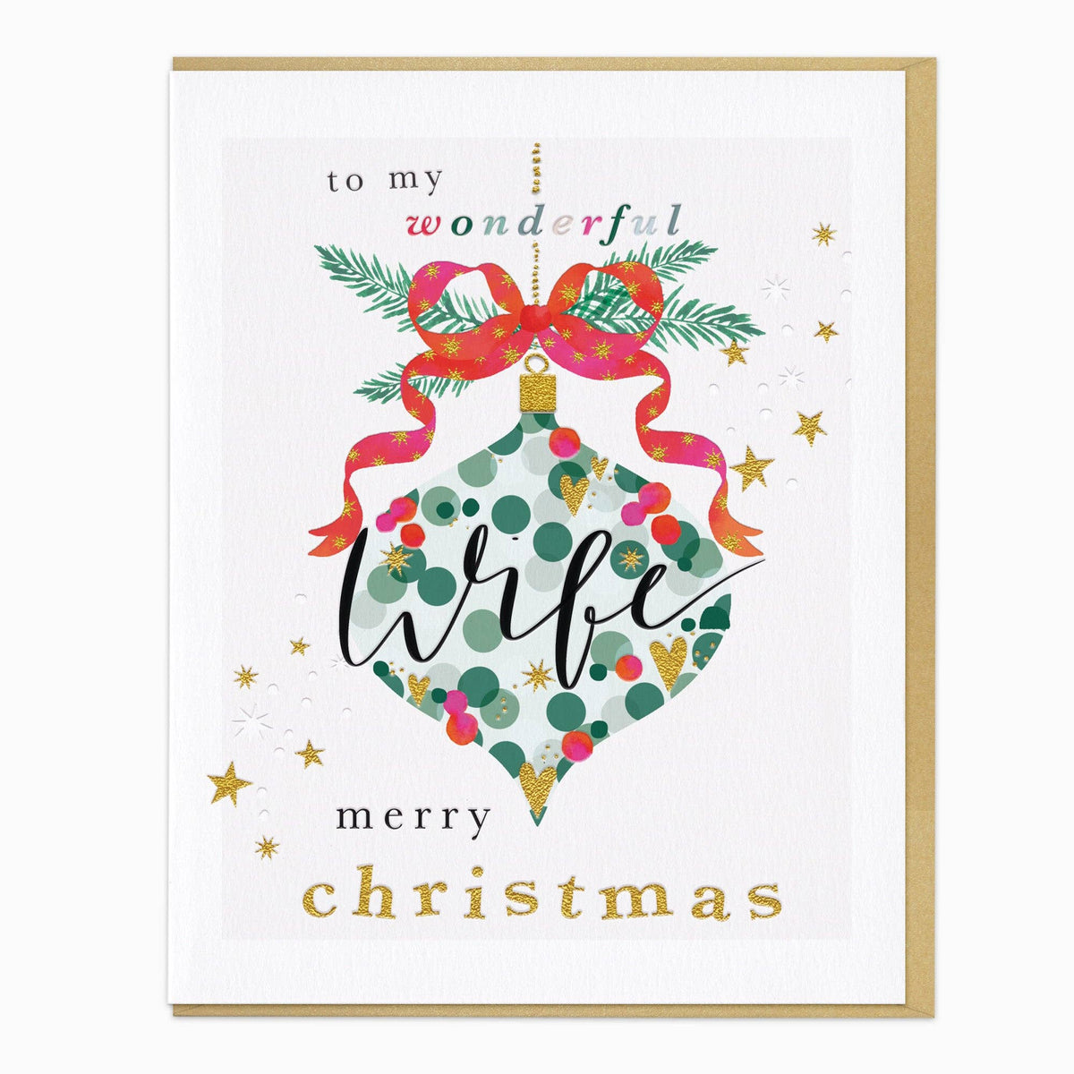 Wonderful Wife Christmas Card