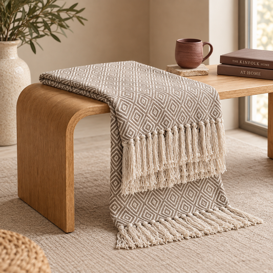 Natural Taupe Throw – view 2