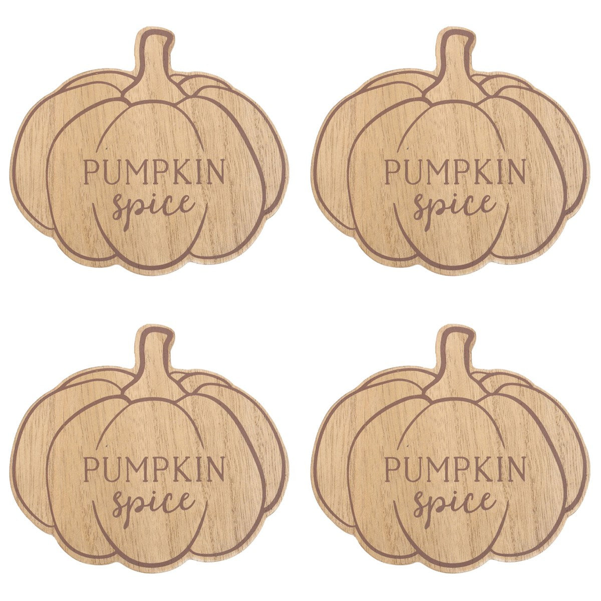 Pumpkin Spice Wooden Coasters
