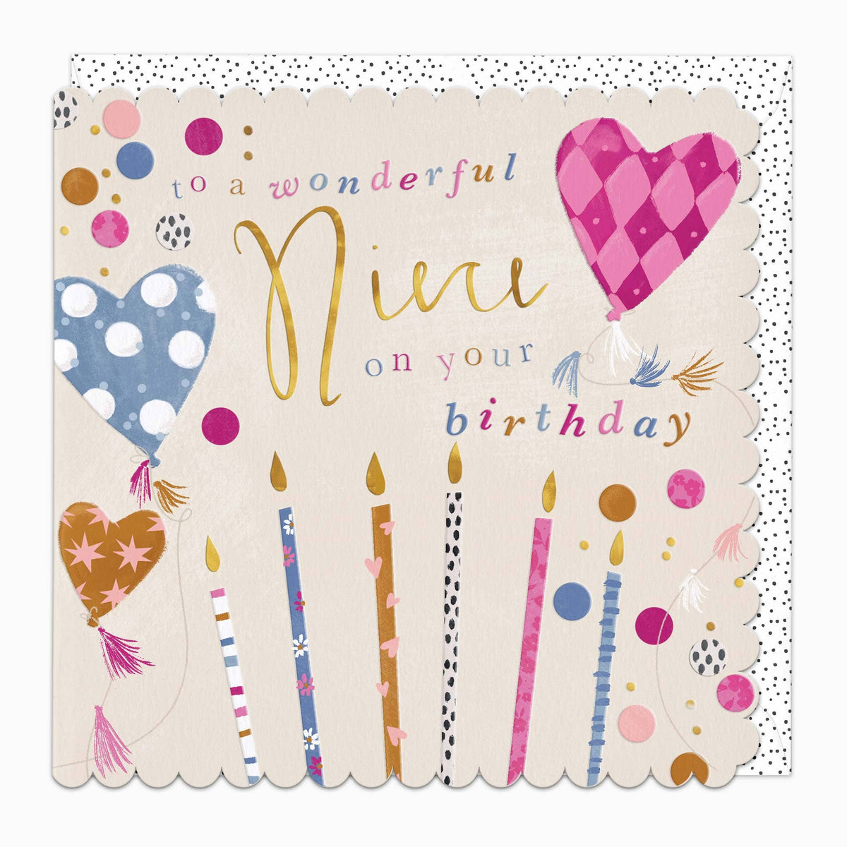 Fun Candle Niece Birthday Card