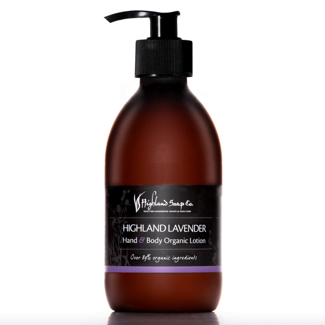 Highland Lavender Organic Hand & Body Lotion 300ml