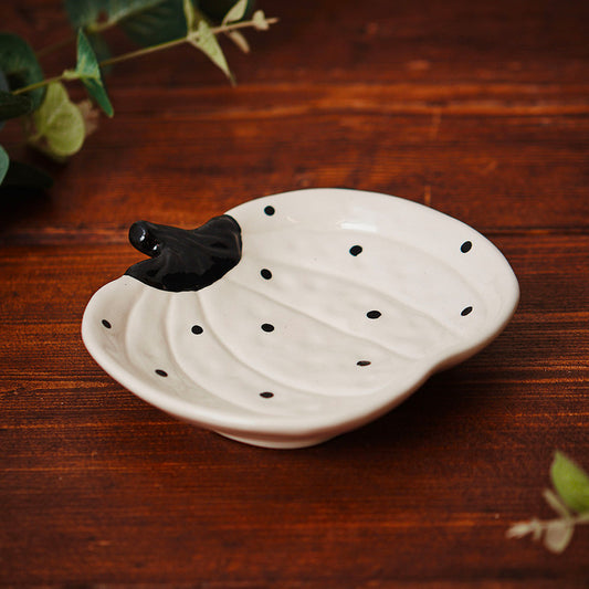 Dotty Pumpkin Plate
