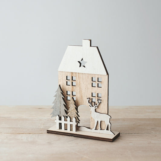 Neutral Wooden House Decoration