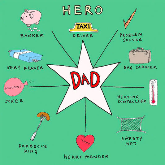 Hero Dad Greetings Card