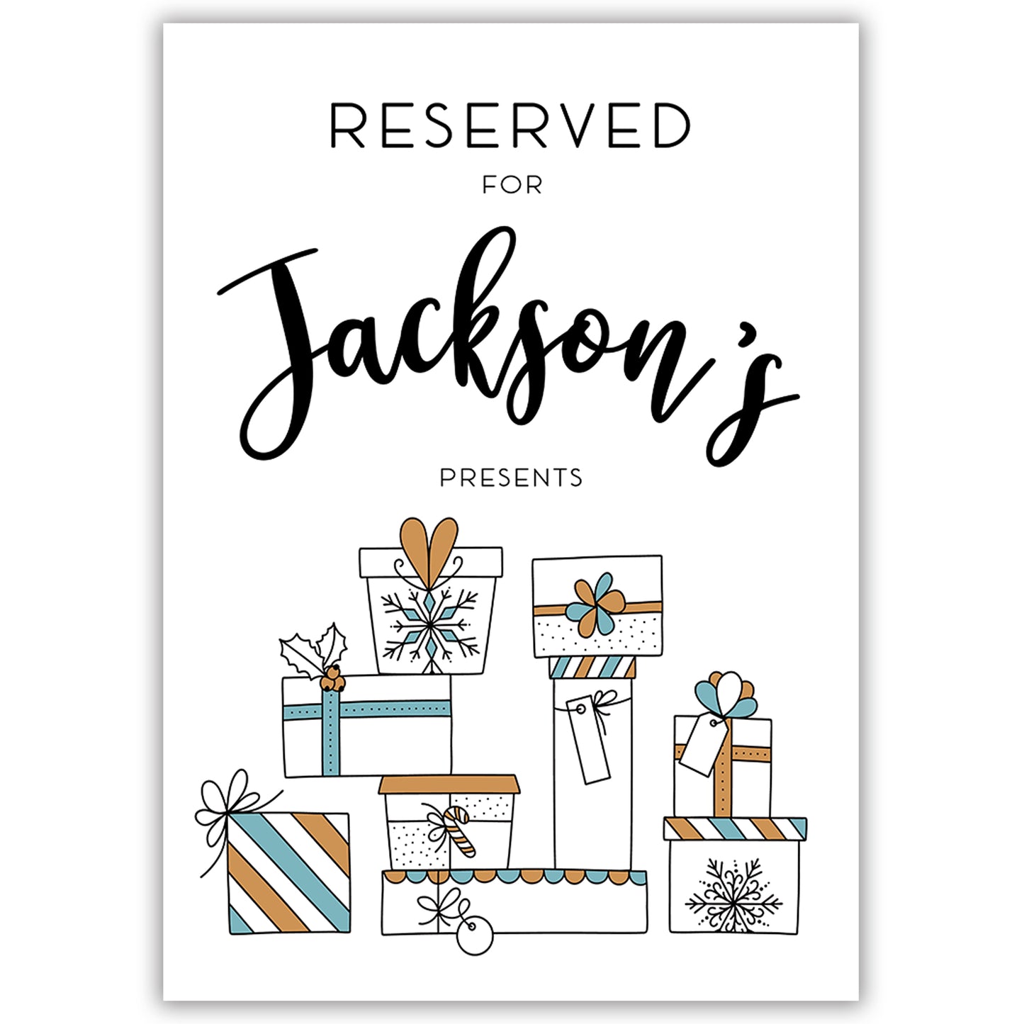 Under The Tree Personalised Print