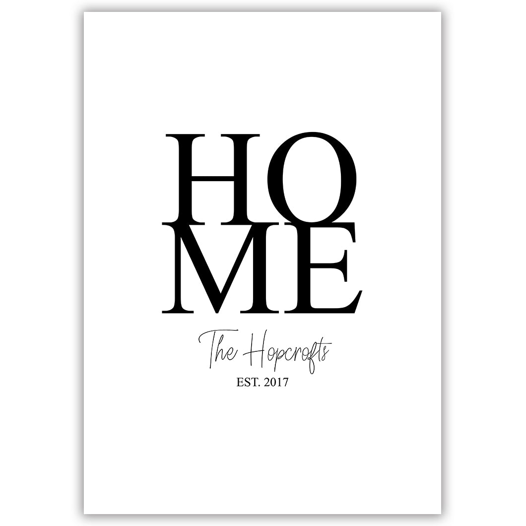 HOME Personalised Print
