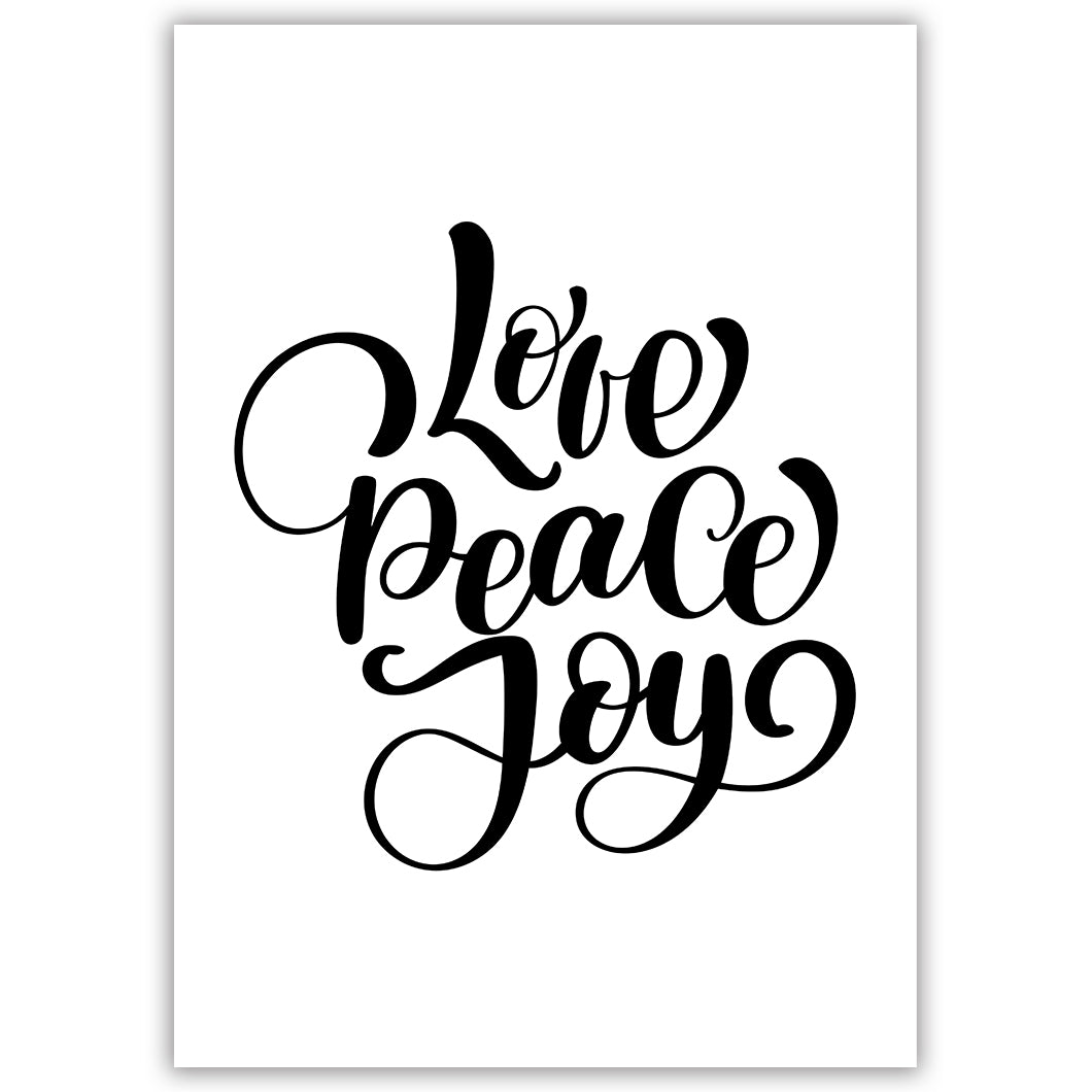 Love, Peace, Joy