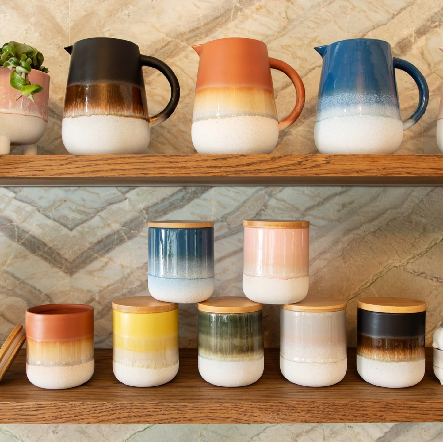 Mojave Glaze Black Jug