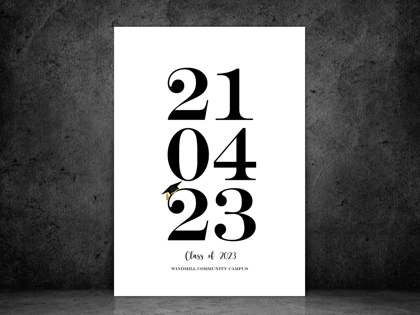 Personalised Graduation Date Print