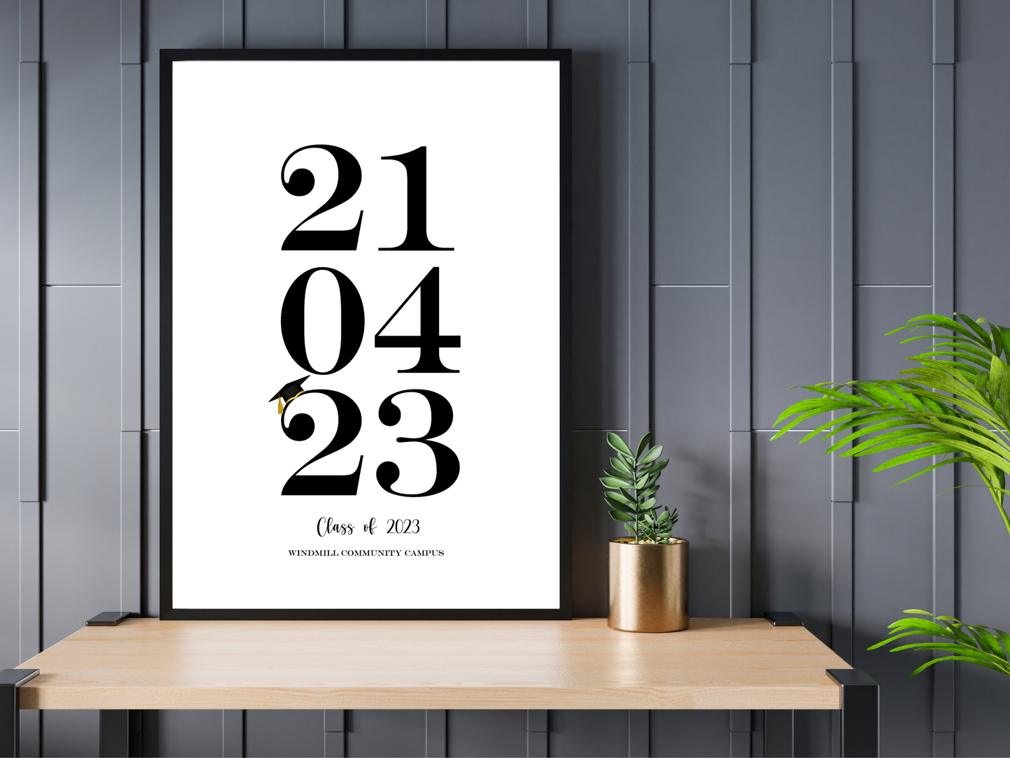 Personalised Graduation Date Print