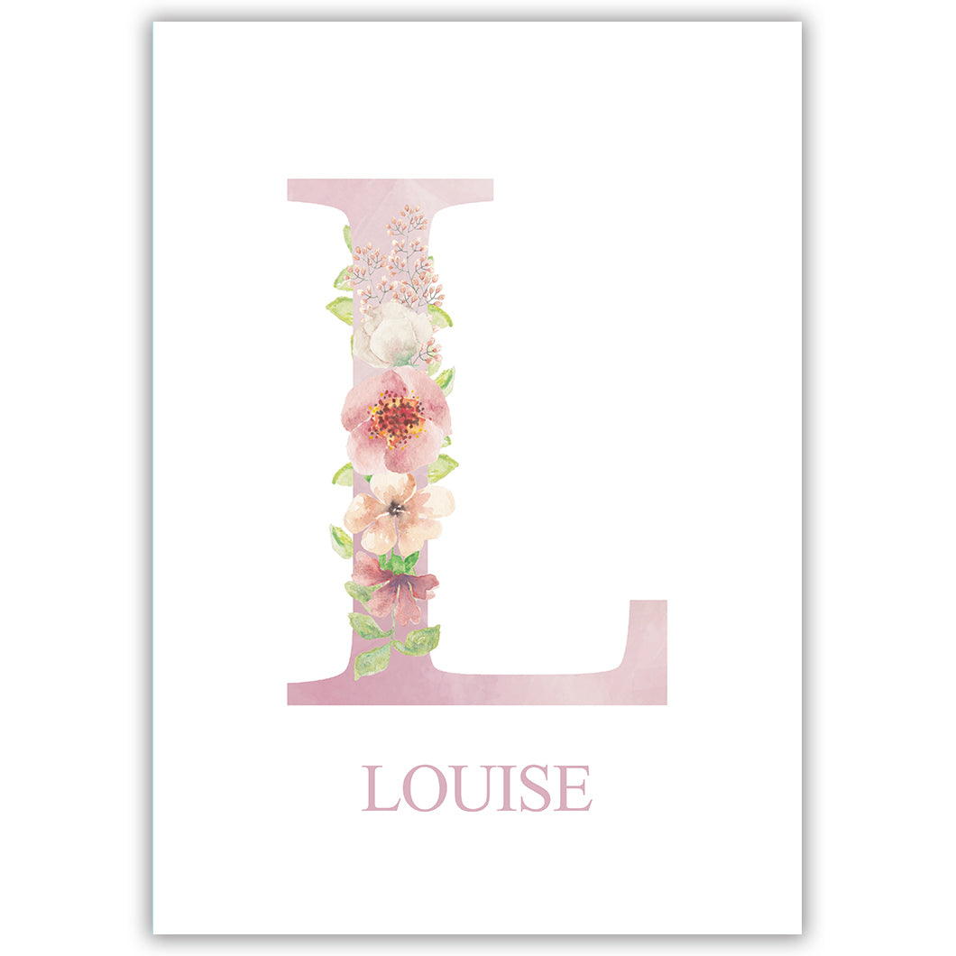 Pink Personalised Initial & Name