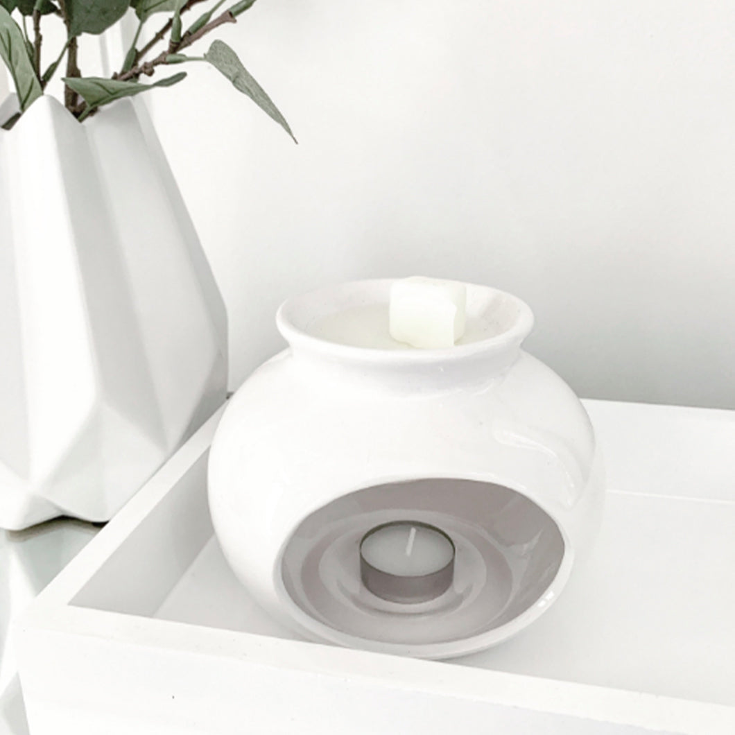 Sofia Ceramic Wax Burner - White or Grey